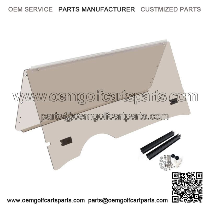 Windshield Folding Tinted, Impact Resistant Polycarbonate For EZGO RXV Golf Cart