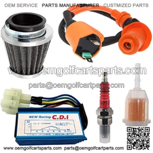 High Performance Racing 6 Pin AC CDI Ignition Coil Spark Plug A7TC for GY6 50cc 125cc 150cc 4-stroke Engines Scooter ATV Go Kart Moped Quad Pit Dirt Bike Cart