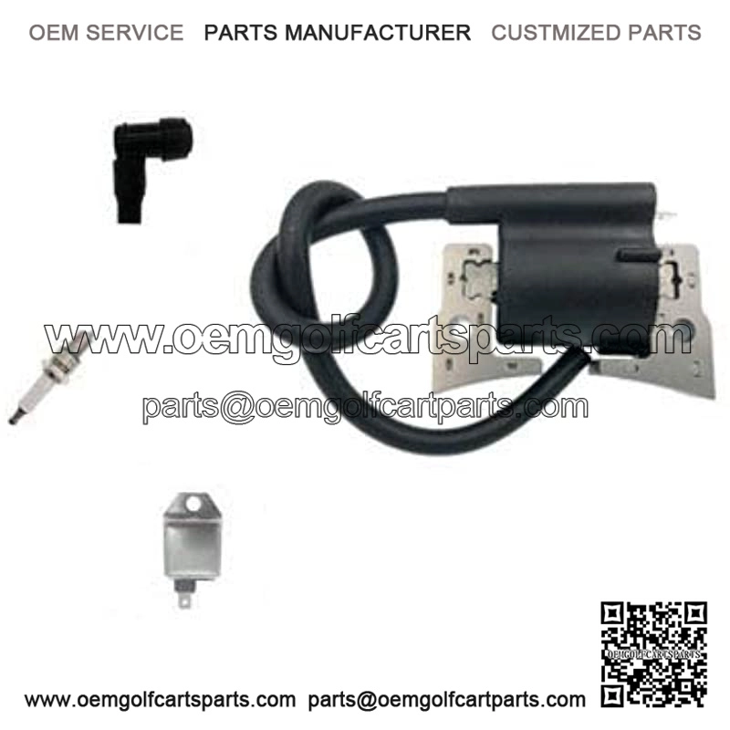 Ignition Coil with BM11 Igniter 21119-2161 AM131398 AM132770 Fits Kawasaki 21171-2067 for Club Car 1016492 1992-96 5132 EPIGC101 and John Deere W40449 AM116375 Spark Plug and Boot,ZF111-KIT