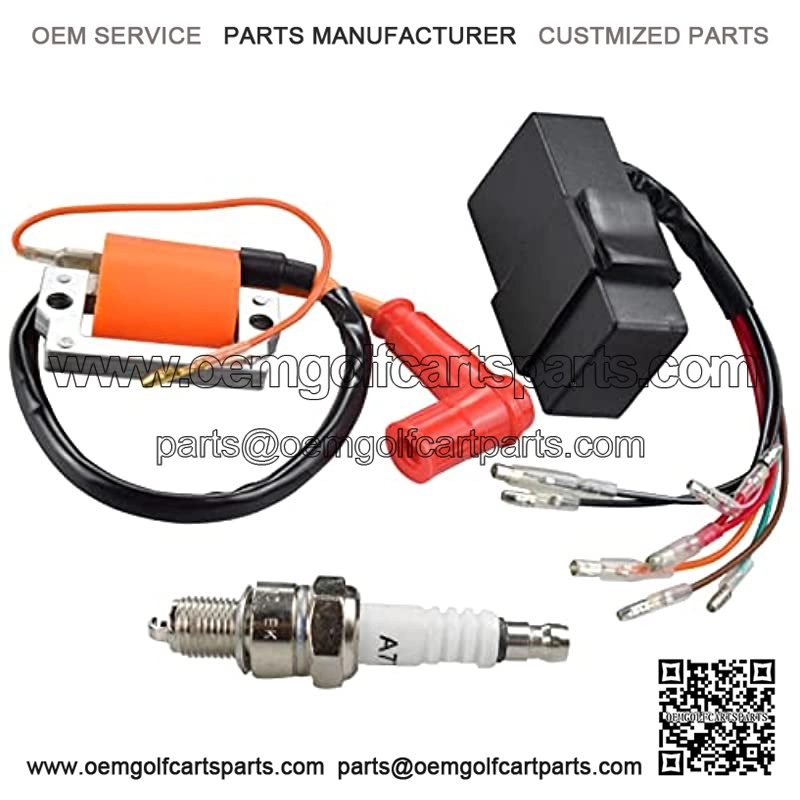 Kit de buj??a de bobina de encendido y encendido CDI para Yamaha Gas Golf Carrito G1 2 Ciclo 1979-1986 Reemplaza 10-85540-20-00,355-82310,8H4-82310-20-00