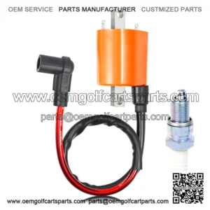 Ignition Coil & Spark Plug For Yamaha Gas Golf Cart G2 G5 G8 G9 G11 G14