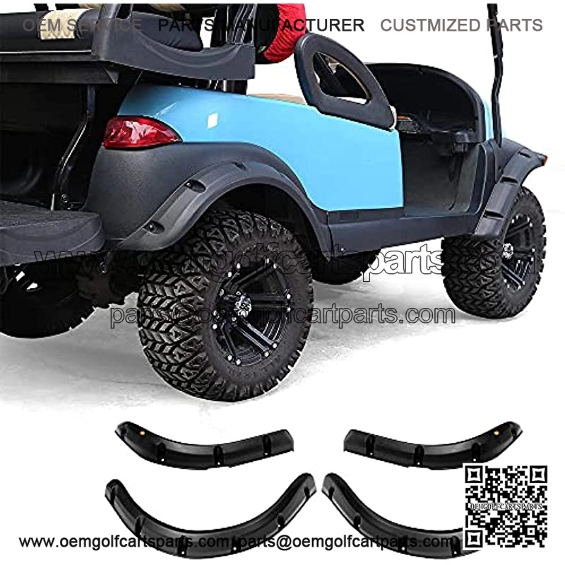 WORLD 9.99 MALL Golf Cart Fender Flares for EZGO TXT| Club Car Precedent| Yamaha G22| EZGO RXV| Club Car DS| Yamaha Drive G29 - Set of 4