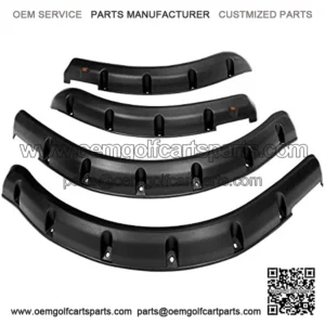 Golf Cart Front Rear Fender Flares for DS 1993-up, with Metal Hardware, Set of 4