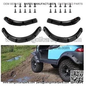 Golf Cart Precedent Fender Flares (Set of 4),Club Cart Fender Flares (2) Front & (2) Rear Fit for Precedent