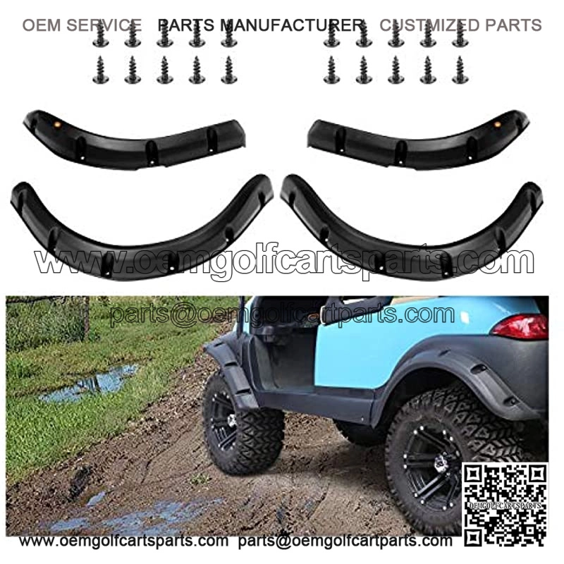 Golf Cart Precedent Fender Flares (Set of 4),Club Cart Fender Flares (2) Front & (2) Rear Fit for Precedent