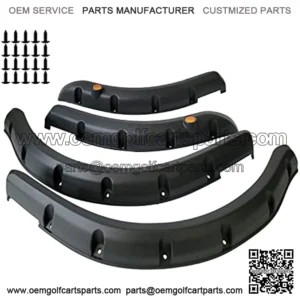 Golf Cart Club Car DS Front and Rear Fender Flares 4PCS for Club Car DS 1994-UP Gas/Electric Golf Carts with Metal Hardware