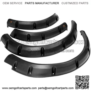 Golf Cart Front Rear Fender Flares for EZGO RXV 2008-2015, with Metal Hardware, Set of 4