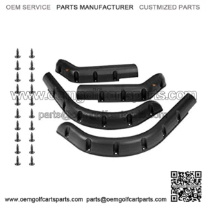 Golf Cart Fender Flares for EZGO TXT| Club Car Precedent| Yamaha G22| EZGO RXV| Club Car DS| Yamaha Drive G29 - Set of 4 (Front and Rear)