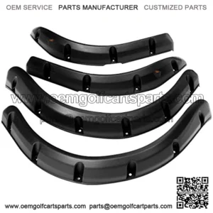 Front Rear Fender Flares for Club Car Precedent Golf Cart, with Metal Hardware, Set of 4