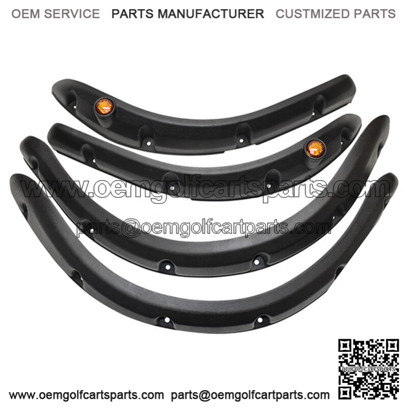 Club Car Precedent Golf Cart Fender Flare with Running Lights - Fits 2004-Up