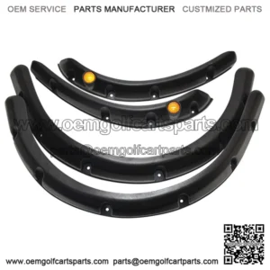 EZGO RXV Golf Cart Fender Flares with Running Lights - Fits 2008 - 2015