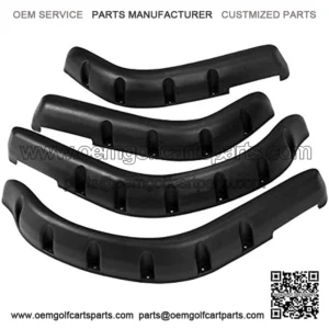 Golf Cart Front Rear Fender Flares for Yamaha G14, G16, G19, G22, with Metal Hardware, Set of 4
