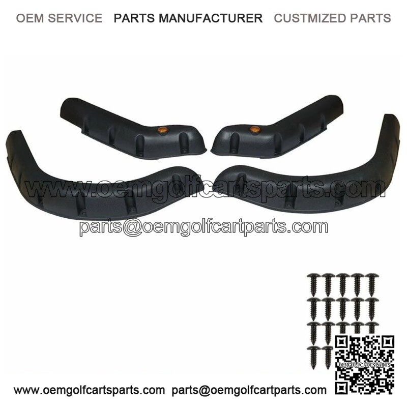 Golf Cart Standard Fender Flares Front and Rear For EZGO TXT Model(Set of 4pcs)