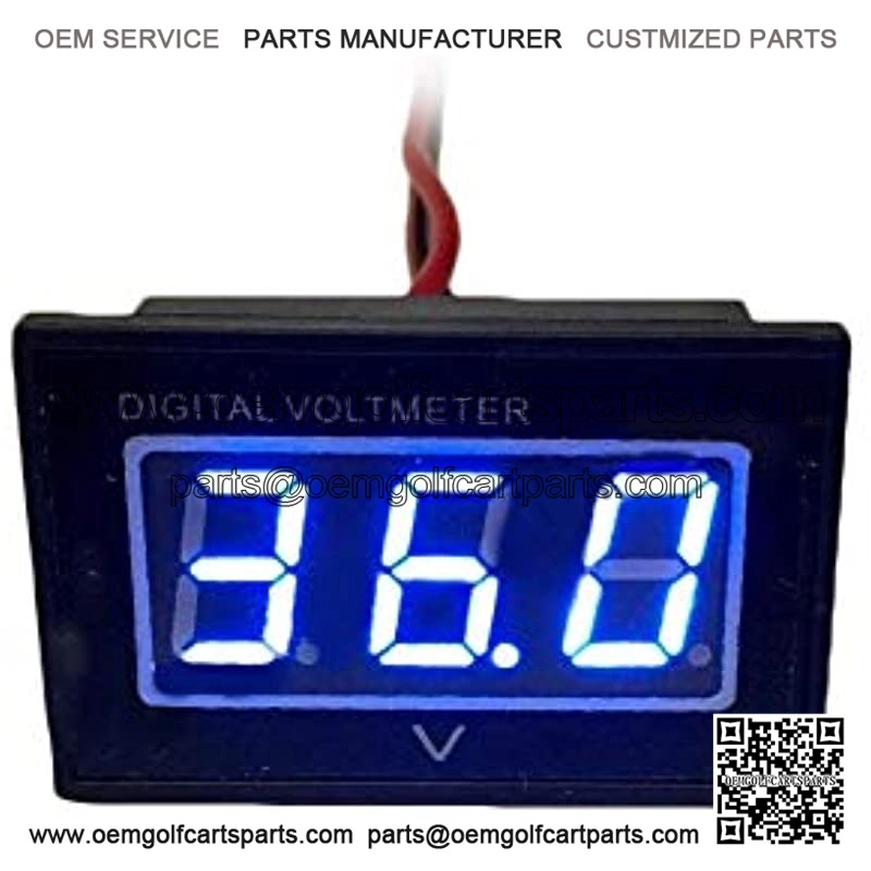 36V Golf Cart Digital Volt Meter Battery Gauge for Club Car Yamaha 36 Volts - Blue