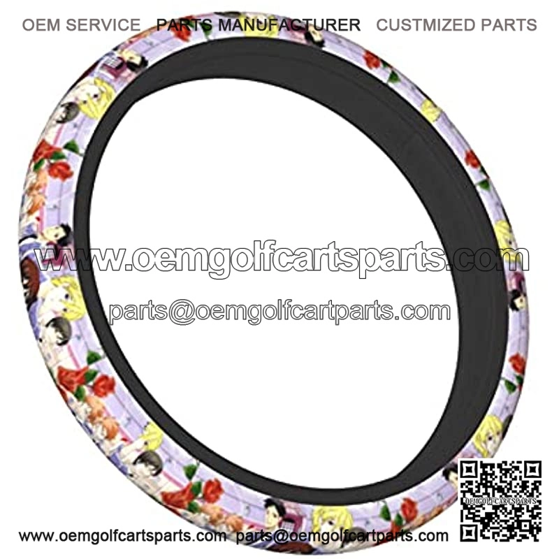 Ouran High School Host Club Steering Wheel Cover,car SUV Steering Wheel Protector,Suitable for Most Vehicles, from Cars to SUVs and ATVs to Trucks. Steering Wheel Protector for Women Men,Girls,Boys.