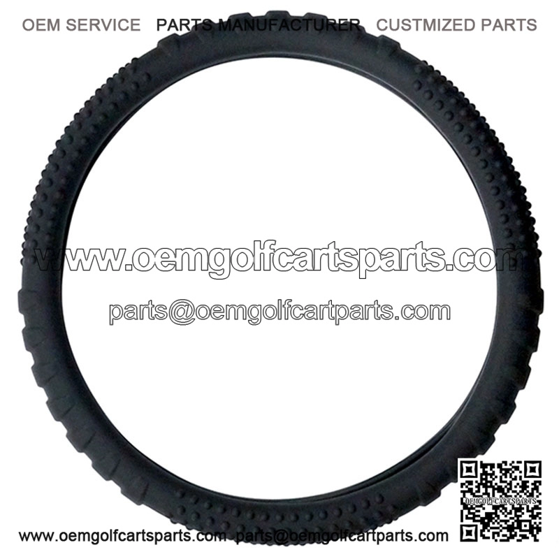 Rubber Steering Wheel Cover - Black