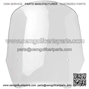 Replacement Clear Windscreen Tall Fairing Windshield Club Style Kit Compatible with Harley-Davidson Dyna, Super Glide T-Sport FXDXT, FXR (PN# JBM-6009-C/JBM-6009-S)