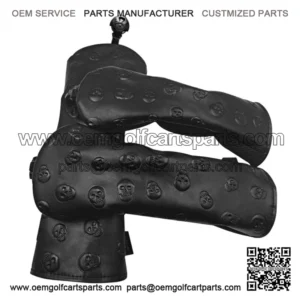 Cubierta de cabeza de madera de Golf 3x cuero de PU antideslizante Golf No.1 3 5 funda de cabeza 460 Headcover del palo de golf