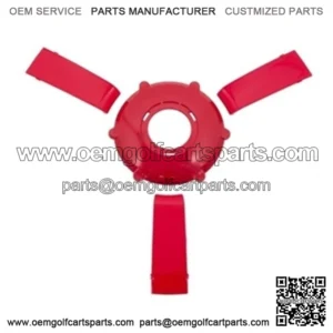 Giazza Golf Cart Steering Wheel Colored Insert Set - Red