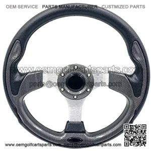 12.5 Inch Golf Cart Steering Wheel Carbon Fiber For Golf Cart Club Car DS & Precedent, TXT/RXV Yamaha (5156)