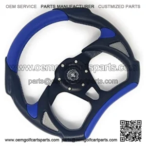 Fits Club Car Precedent Steering Wheel Golf Cart W/ Billet Polished Adapter 3 Spoke"