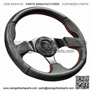 Red 13" Golf Cart Steering Wheel
