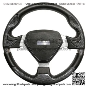 Carbon Fiber Grip/Brushed Aluminum Steering Wheel