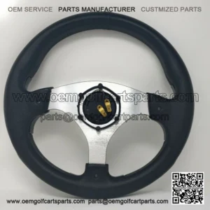 CLUB CAR PRECEDENT steering wheel golf cart W/ billet polished Adapter 3 spoke