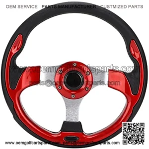 Accesorios para Carrito de Golf para Volante de Coche, Adaptador de Volante de Coche de 12,5 Pulgadas, Repuesto Universal de Pl??stico Rojo para G8 G9 G11 G14 G16 G19 G21 G22 G29 / Drive