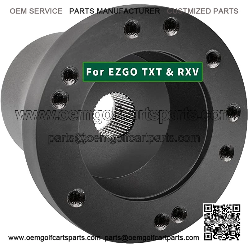 Adaptador de volante para carrito de golf EZGO TXT y RXV-Negro