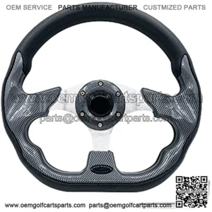 12.5 Inch Golf Cart Steering Wheel Carbon Fiber For Golf Cart Club Car DS & Precedent, EZGO TXT/RXV Yamaha