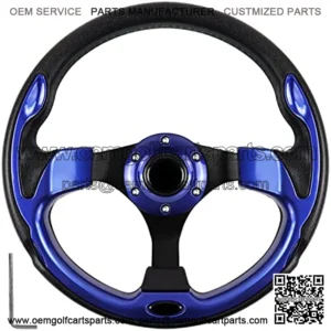 Golf Cart Steering Wheel with Ergonomic Design Universal Fit for Golf Cart Club Car EZGO RXV & TXT, Yamaha, Precedent Tempo, DS