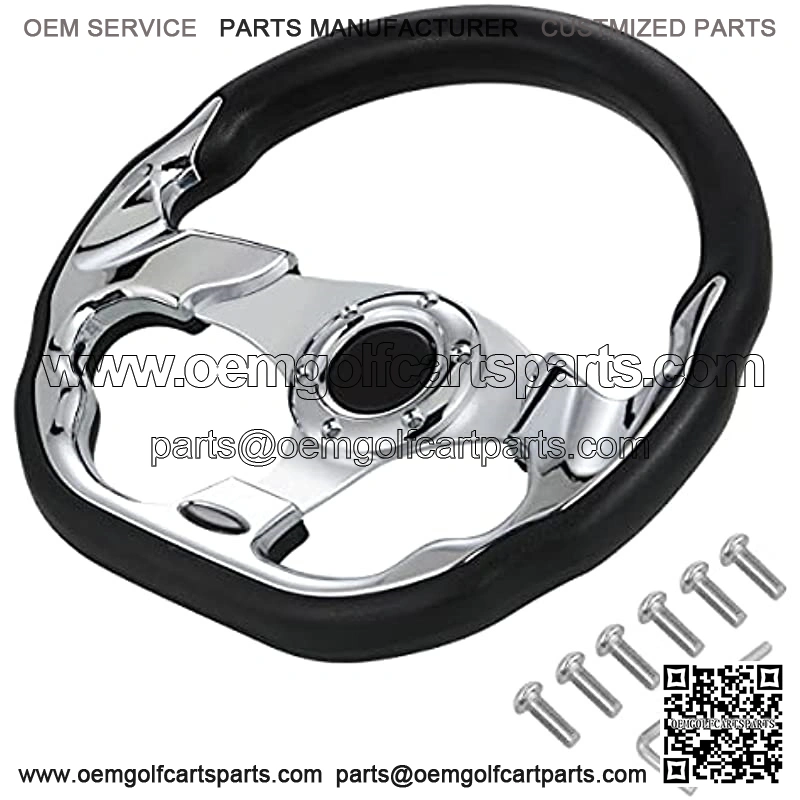 13 Inch Golf Cart Accessories Steering Wheel Carbon Fiber For Golf Cart Club Car DS & Precedent, EZGO TXT/RXV Yamaha