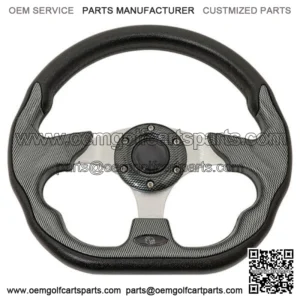 Carbon Fiber Racer Golf Cart Steering Wheel for EZGO, Club Car and Yamaha
