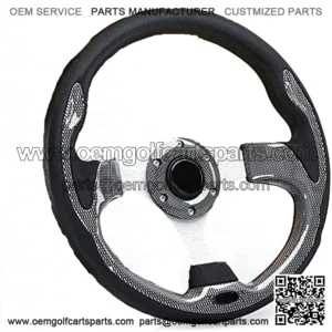 Golf Cart Steering Wheel or Adapter fits for Golf cart EZGO Club Car and Yamaha (Grey-3)
