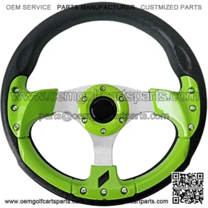 Golf Cart Steering Wheel for EZGO Club Car and Yamaha Lime Green1