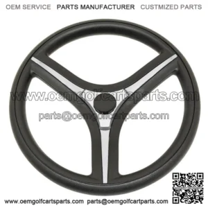 Italia Black Steering Wheel for Club Car Precedent Golf Carts