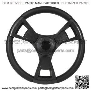 Italia Model 13 Carbon Fiber Golf Cart Steering Wheel For EZGO Golf Carts