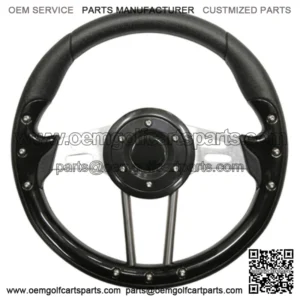 Aviator 4 Golf Cart Steering Wheel (Black)