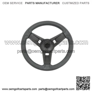 Italia Giazza Black Golf Cart Steering Wheel For EZGO