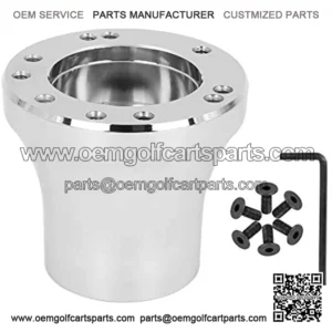 Steering Wheel Hub Adapter for Club Car Precedent Chrome
