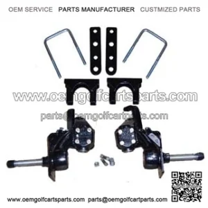 3'' Spindle Lift Kit w/ 4 Wheel Mechanical Brakes for Club Car DS