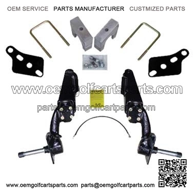 6'' Spindle Lift Kit with Factory 4 Wheel Mechanical Brakes for Club Car DS