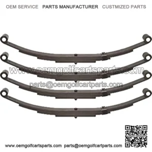 2 Pairs of SW4B Trailer Spring - 25-1/4" Double Eye 4-Leaf Spring 1-3/4" Wide for 3,500 lbs (3.5K) Trailers (1750 lb Capacity Per Spring)