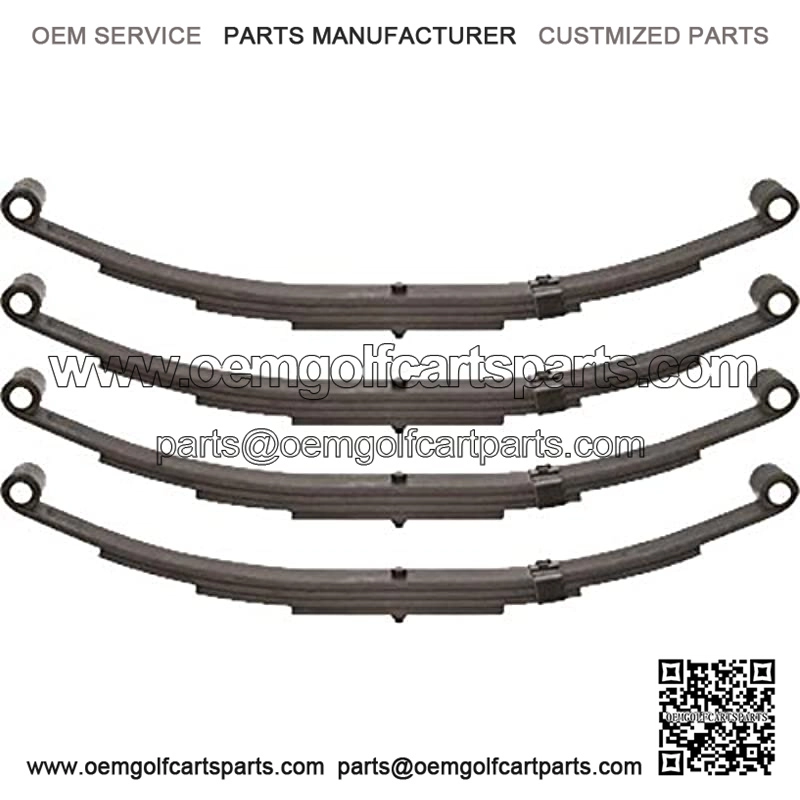 2 Pairs of SW4B Trailer Spring - 25-1/4" Double Eye 4-Leaf Spring 1-3/4" Wide for 3,500 lbs (3.5K) Trailers (1750 lb Capacity Per Spring)