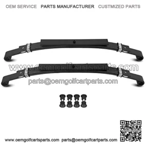 Heavy Duty Rear Leaf Springs Golf Cart Compatible with 1982+ Club Car DS Golf Cart (3 Leafs/Set of 2)