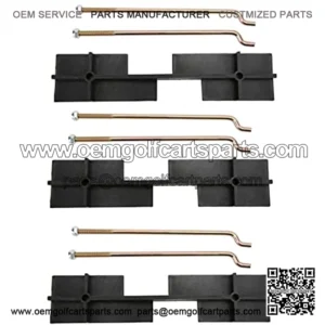Golf Carrito Placa de Sujeci??n de Bater??a con Kit de Varillas 1010908 Repuesto para DS Carryall 1998-2005 El??ctrico