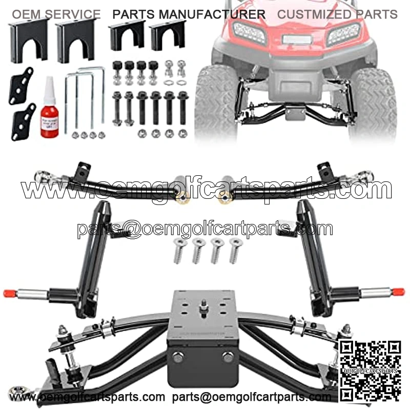 Golf Cart 6 Inch A-Arm Lift Kit for Club Car Precedent Tempo Onward 2004-up Electric or Gas, Steering Limit Design