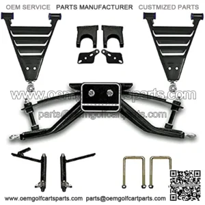 Club Car DS 6" HD Lift Kit (Plastic Dust Cap Covers for Years 2004.5 to Current)