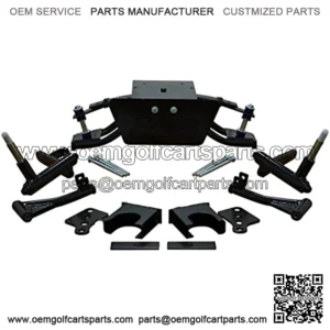 6" Club Car DS Heavy Duty Double A-Arm Lift Kit (2004.5-2013 Gas & Electric with PLASTIC dust covers on hubs)